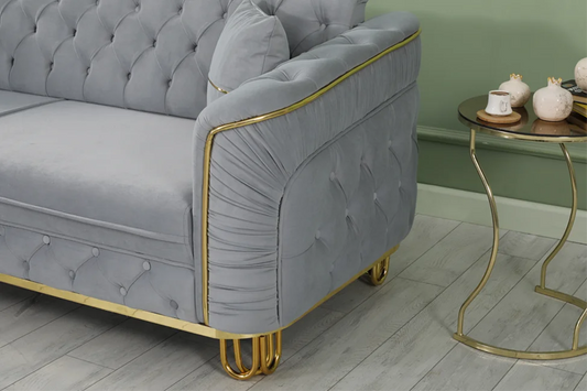 Ambassador - Chesterfield sofa bed 3+2