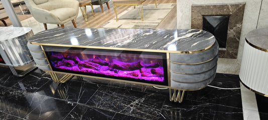 Fireplace TV Table