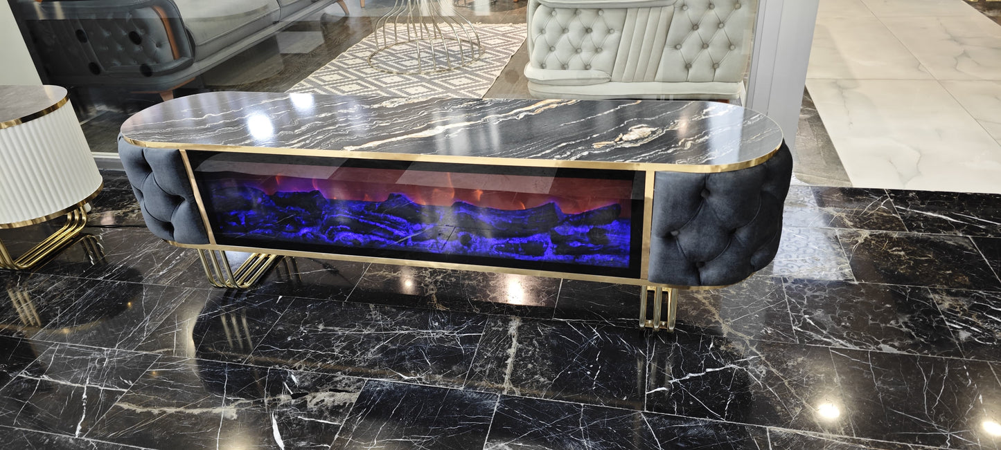 Fireplace TV Table