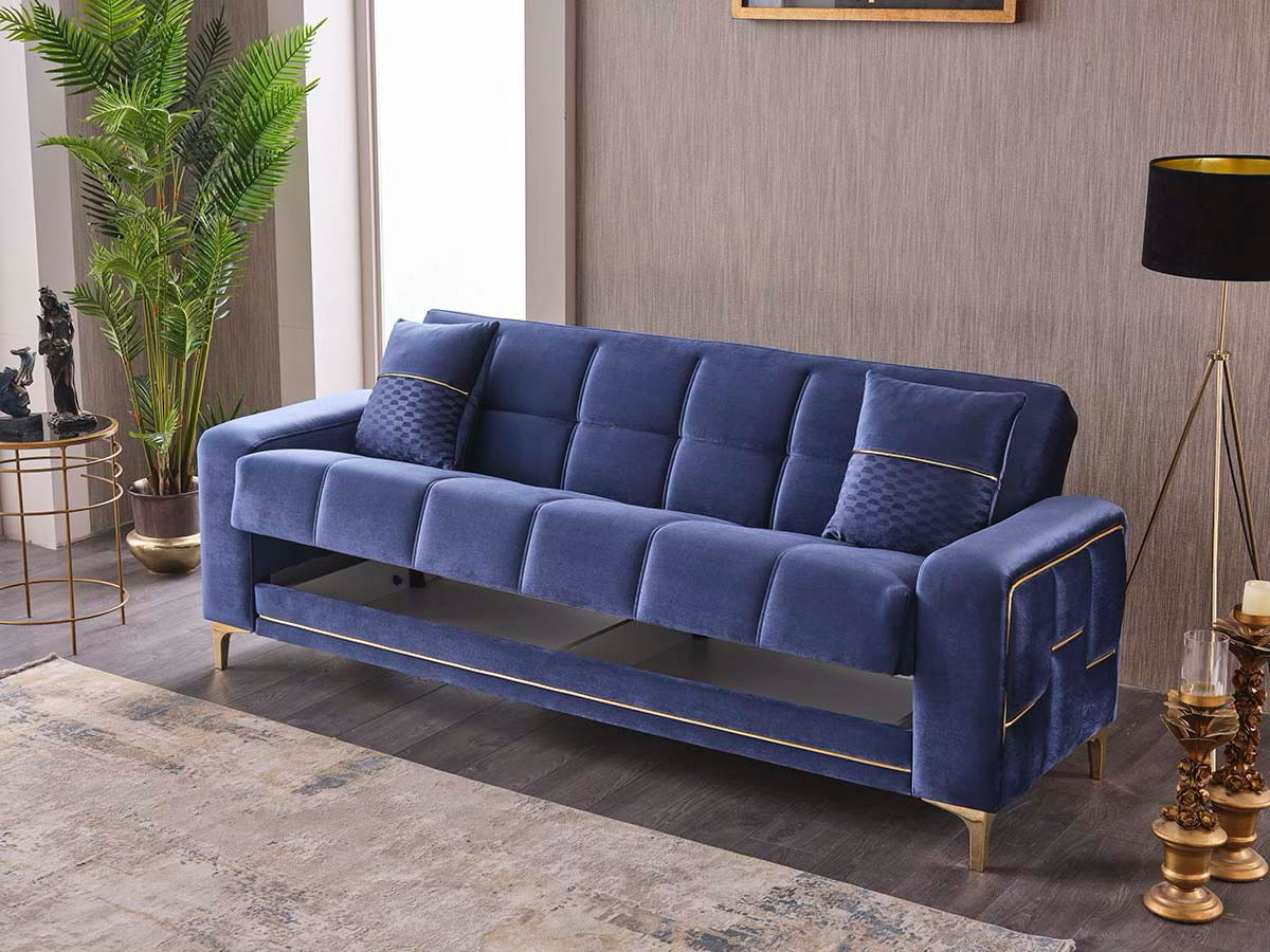 Square sofa bed with storage 3+2+1