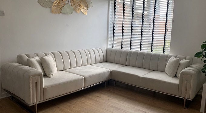 Gellatii Cream Corner Sofa