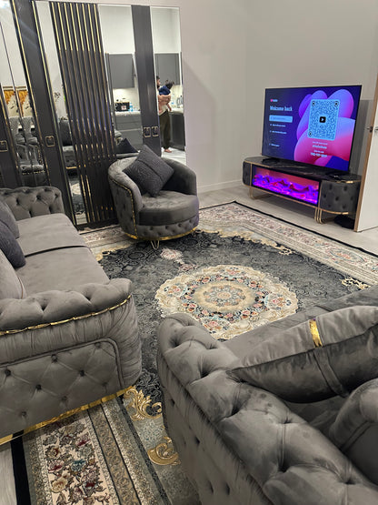 Ambassador - Chesterfield sofa bed 3+2+1