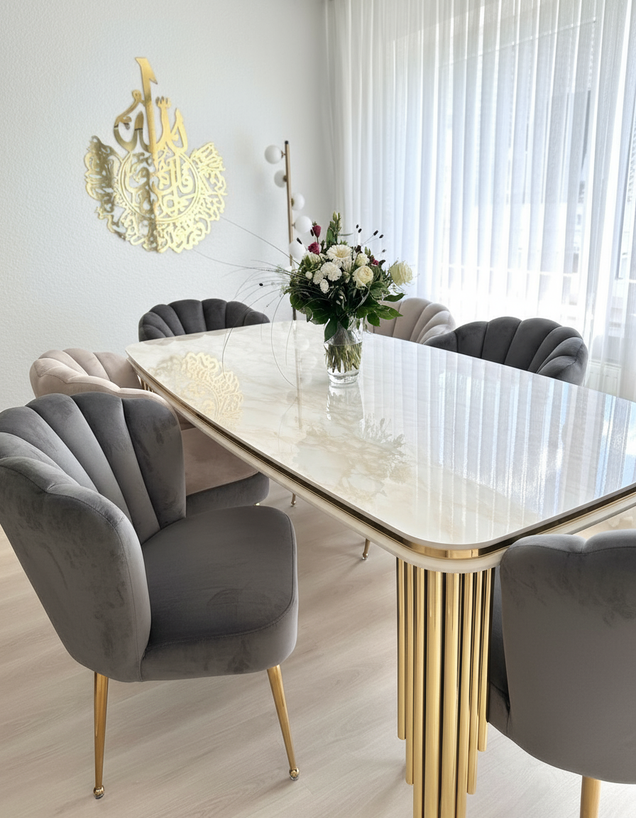 Dining set dark grey