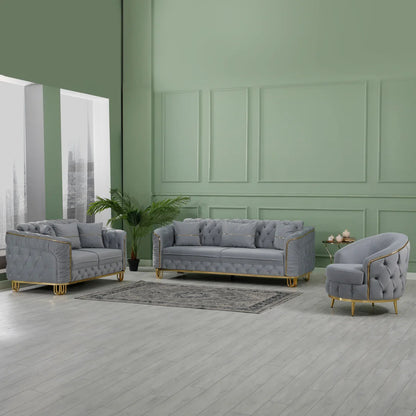 Amor - Chesterfield sofa bed 3+2