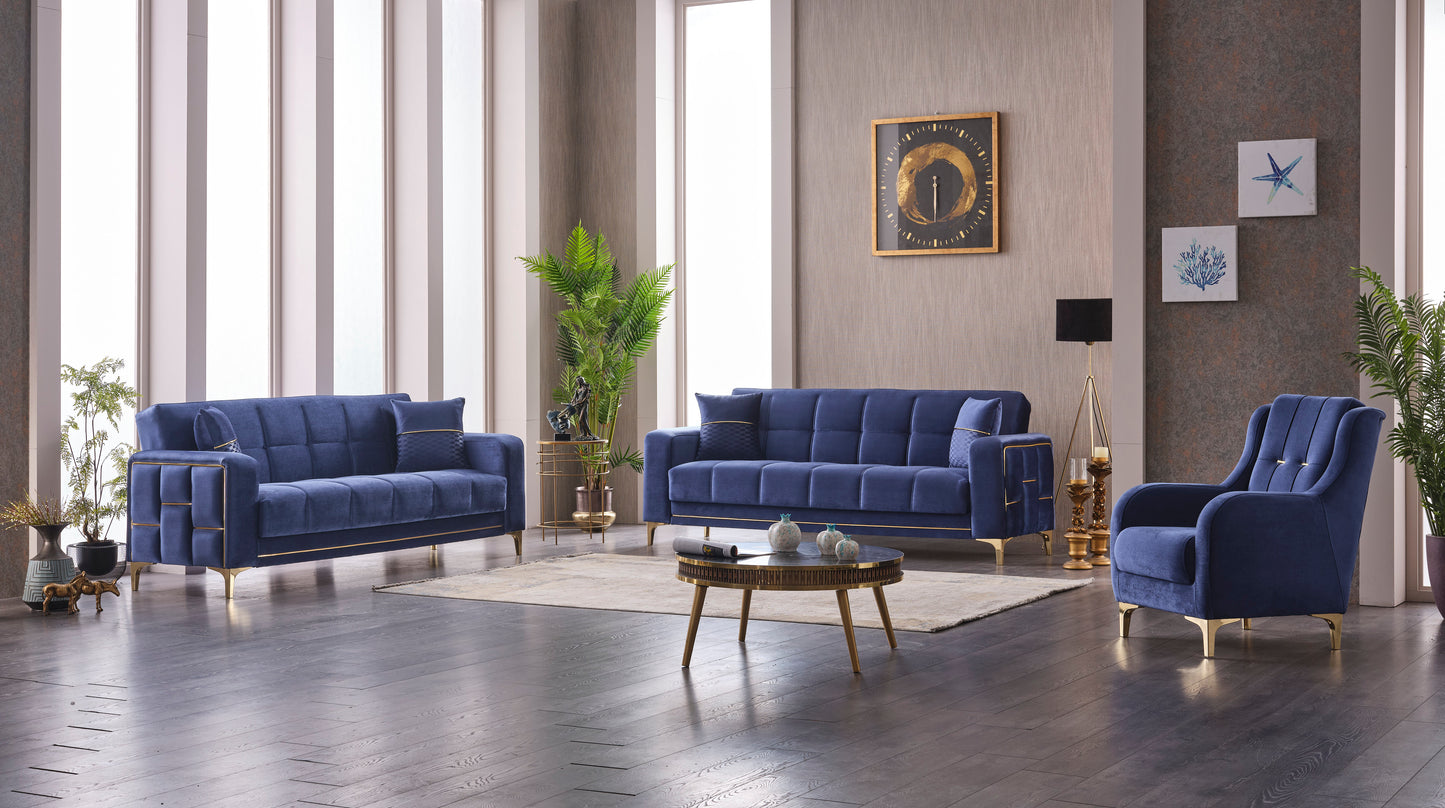 Square sofa bed with storage 3+2+1