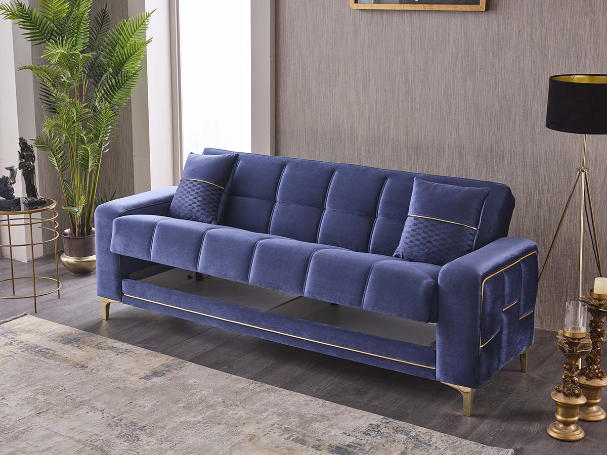 Square sofa bed with storage 3+2+1