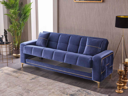 Square sofa bed with storage 3+2+1