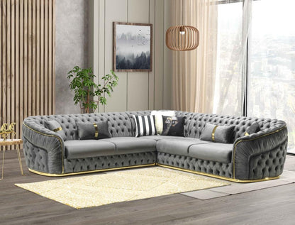 Hector- Chesterfield corner sofa