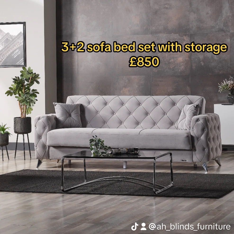 Patron Collection - Chesterfield Sofa Bed with Storage