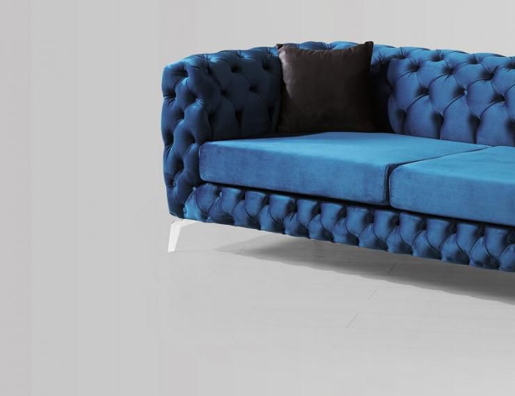 Nova Chesterfield Blue Sofa Set (3+2)