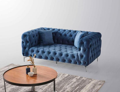 Nova Chesterfield Blue Sofa Set (3+2)