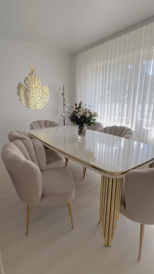 Dining table with 6 chairs