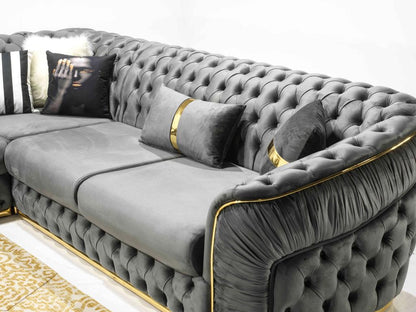 Hector- Chesterfield corner sofa